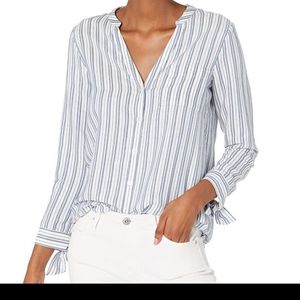 J crew striped mercantile blouse